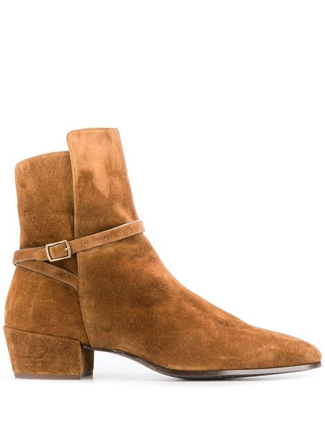 Saint Laurent Clementi Suede Boots 